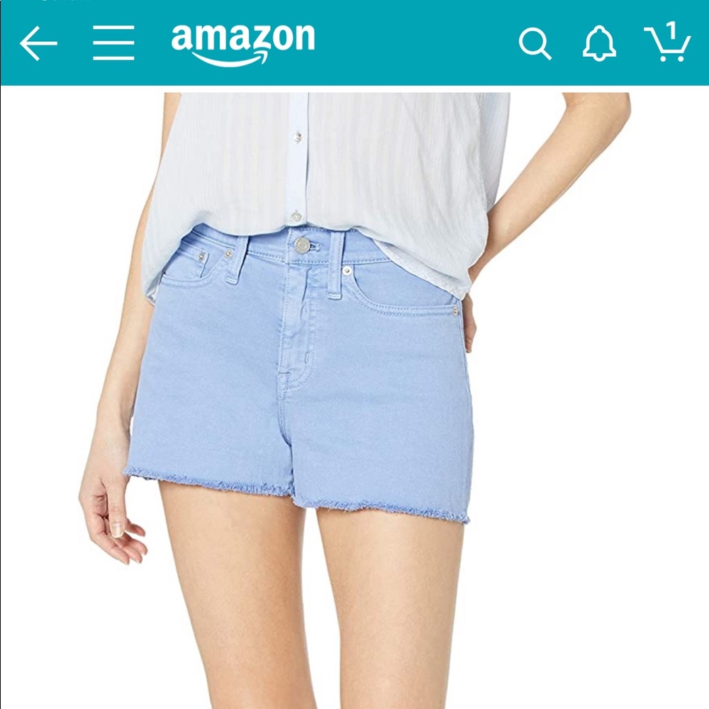 Women's 10" Cutoff Garment Dyedd Denim Boy Short